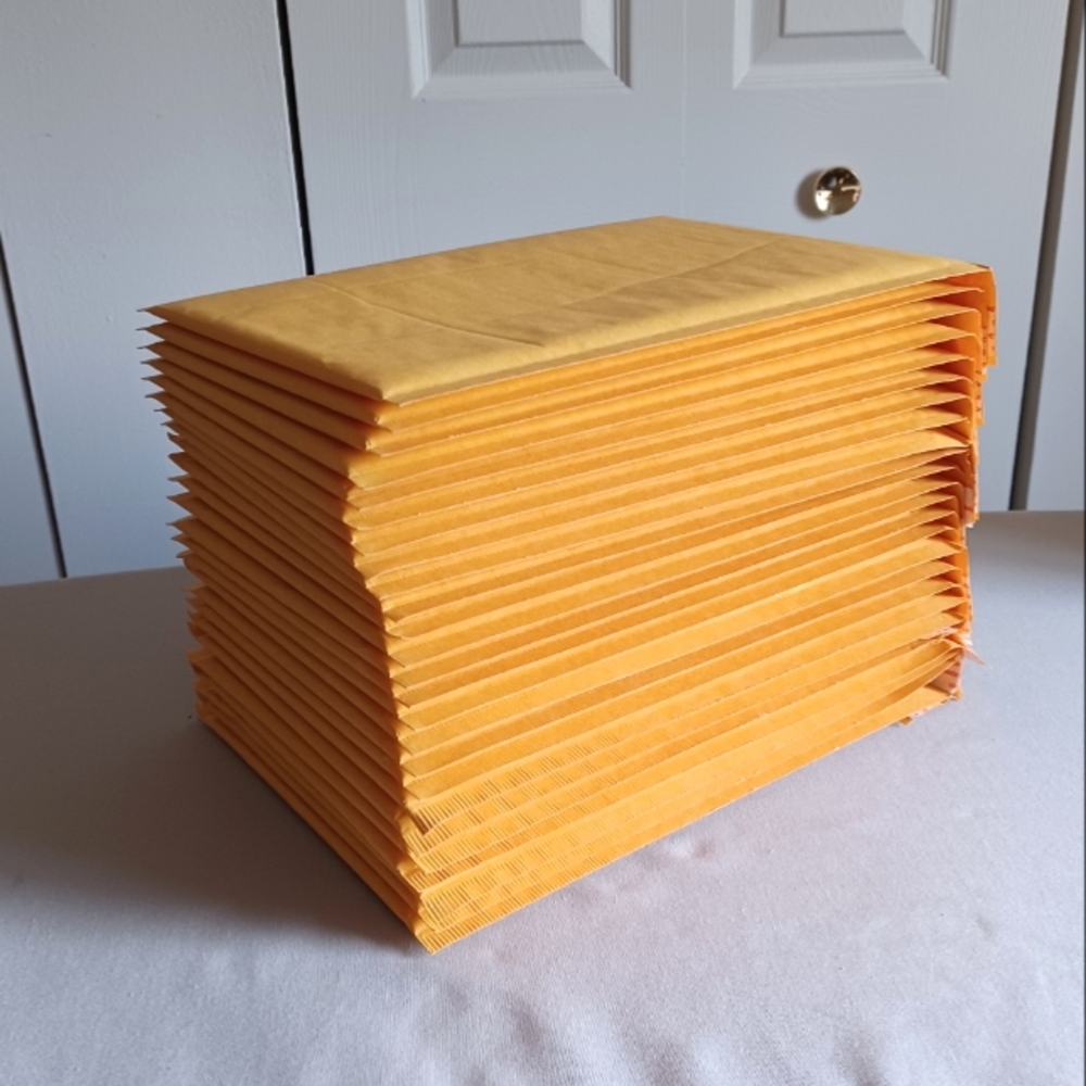 25 Bulk 7"×9.5" Bubble Mailers, Classic Yellow Packing And Shipping Supplies